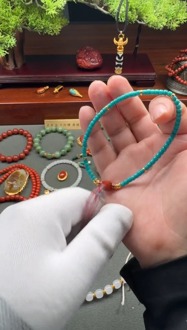 【闪购商品】绿松石手串手串未镶嵌手串手串