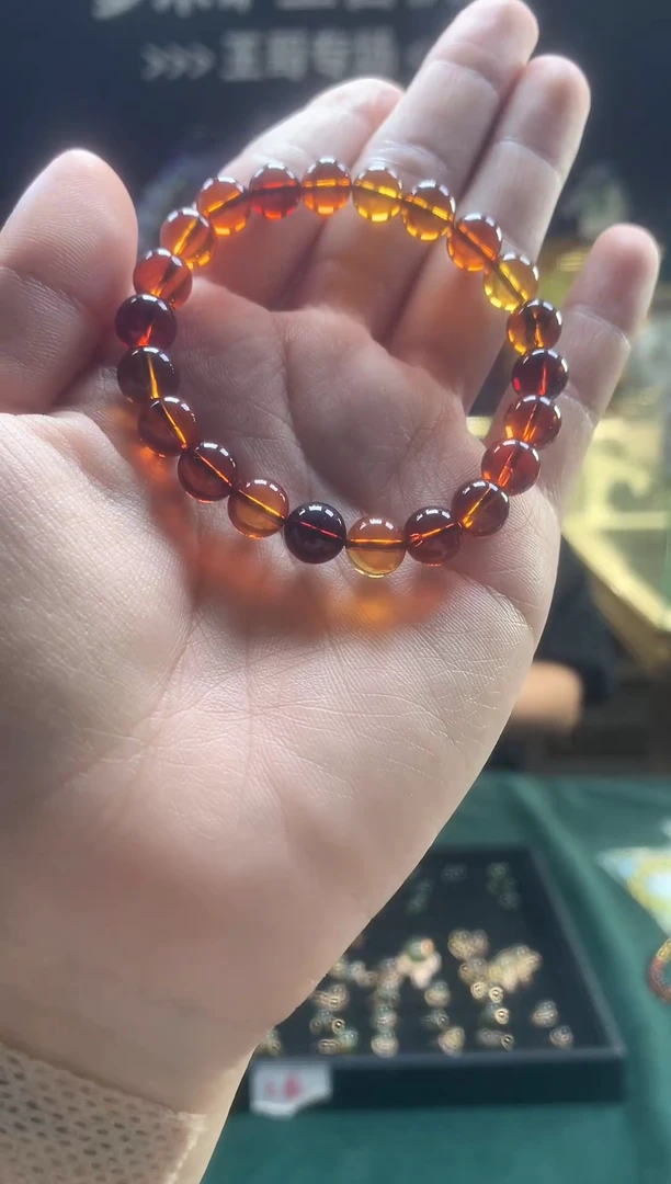 手串琥珀未镶嵌多米矿工严选