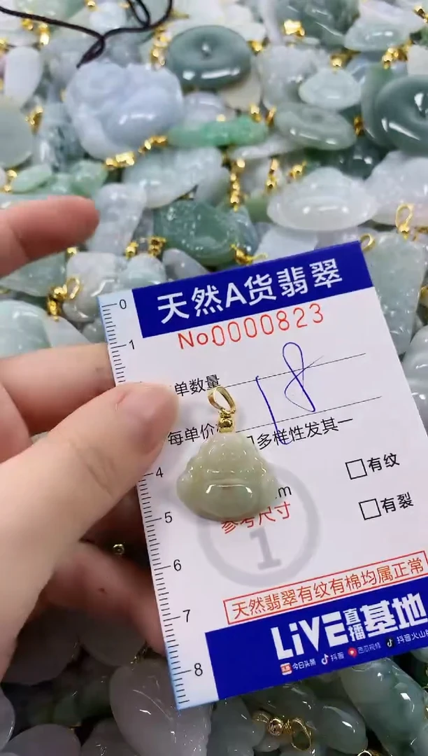 颈饰未镶嵌翡翠天然A货翡翠