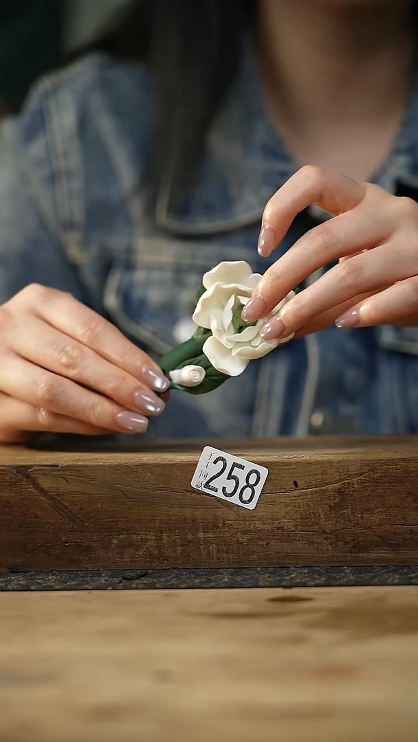 新品 栀子花香插