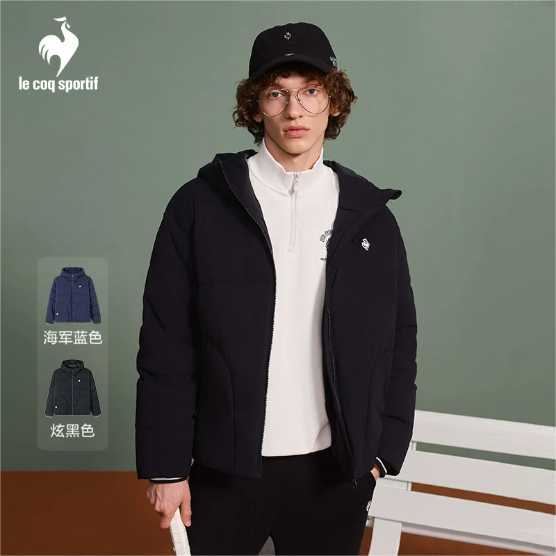 【网球】乐卡克公鸡2024秋冬男鸭绒短款羽绒服加厚外套L244MCNC1011