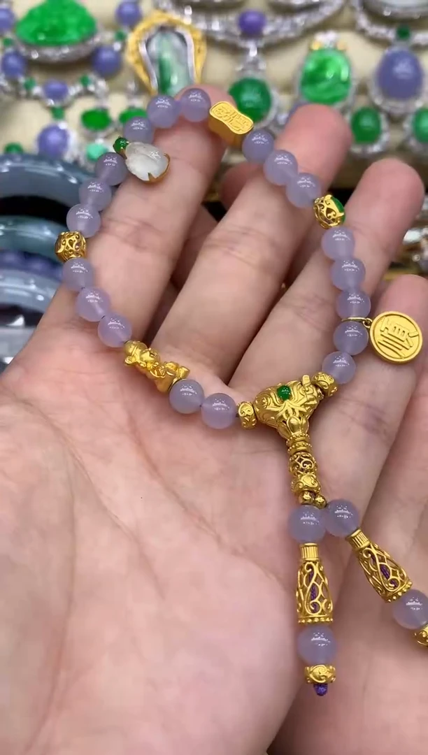 18K金镶嵌手链翡翠端**夏76-中国好珍宝