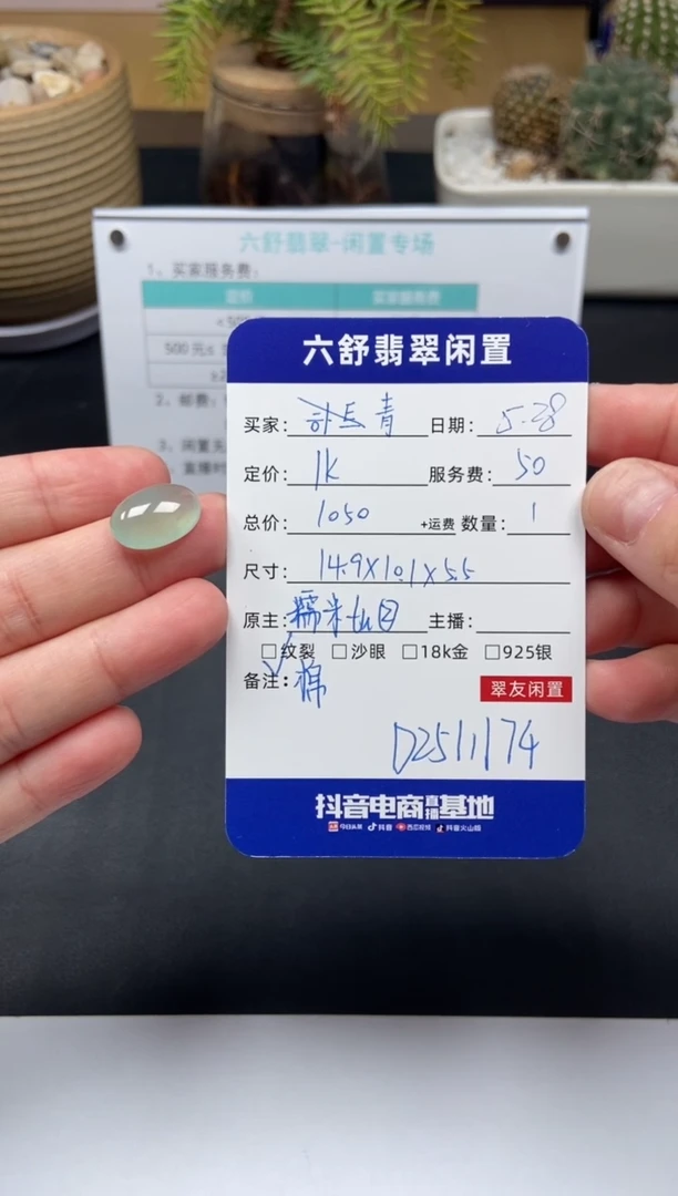 翡翠未镶嵌颈饰D2511174