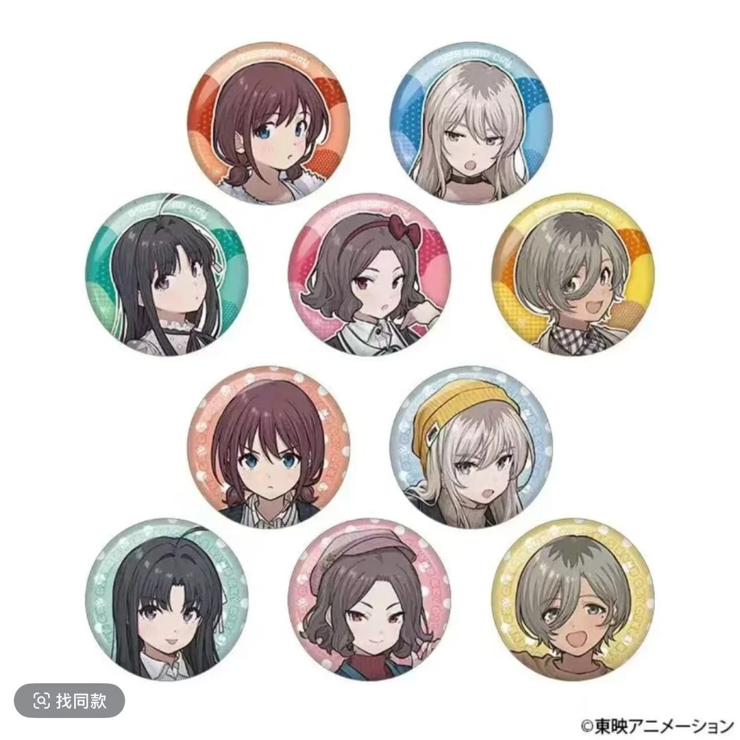 【七七】哭泣少女乐队X夜水母联动场贩吧唧 色纸