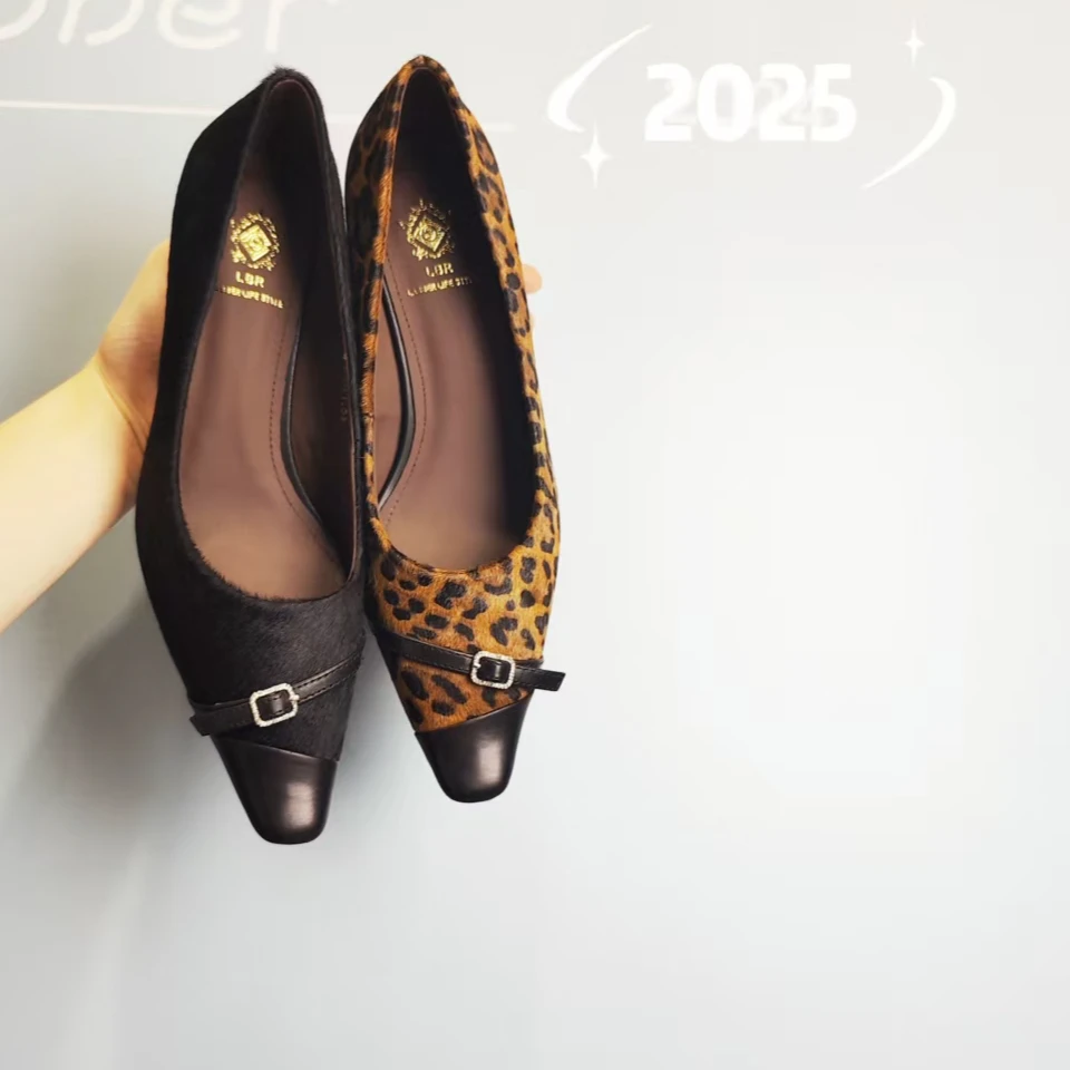 0409-67  女士气质细跟高跟鞋法式单鞋  LBR 51068