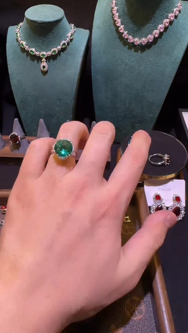 未镶嵌戒指碧玺碧玺戒指