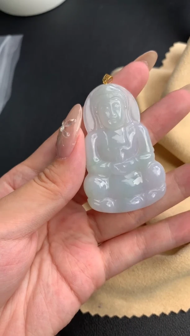 翡翠18K金镶嵌颈饰模式推广期48小时鉴赏期