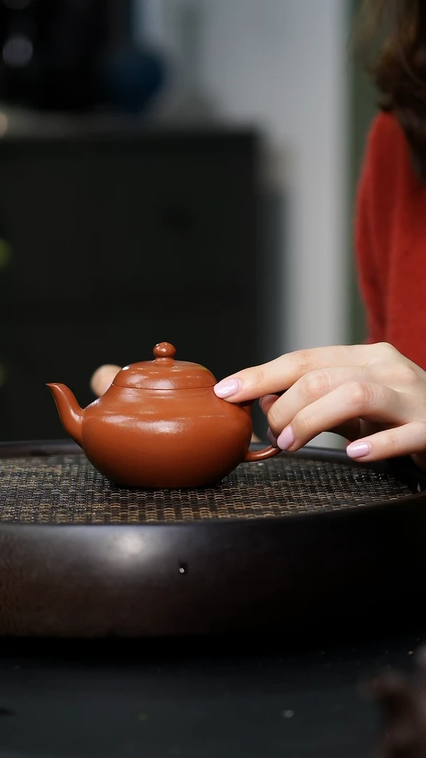 缘***gJCY-0318梨形（王腾飞）-朱泥-155cc