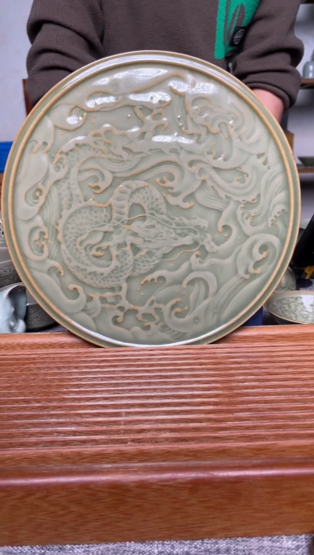 【闪购商品】其他耀州窑龙盘赏盘壶承