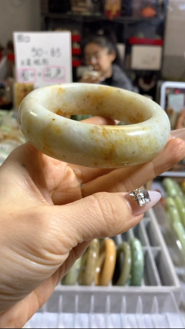 未镶嵌岫玉手镯45 62+