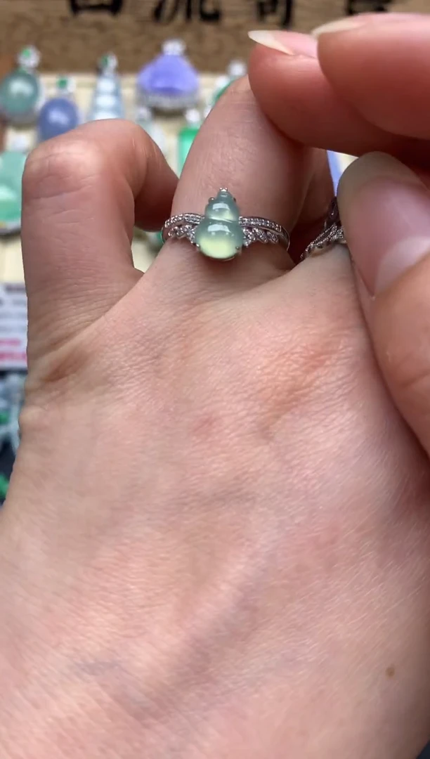 【闪购商品】翡翠戒指18K金镶嵌161-中国好珍宝