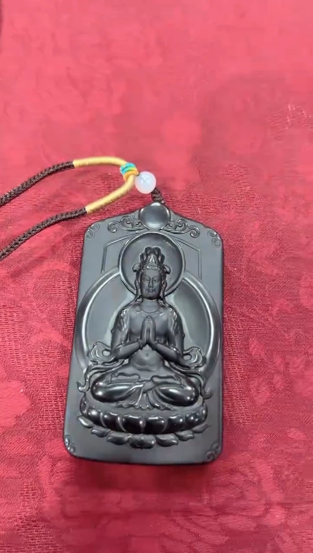 和田玉未镶嵌把件观音牌