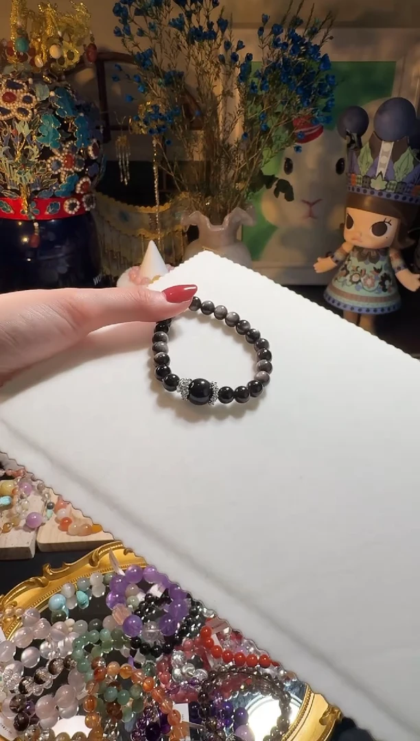 【闪购商品】水晶手串未镶嵌银耀石手串