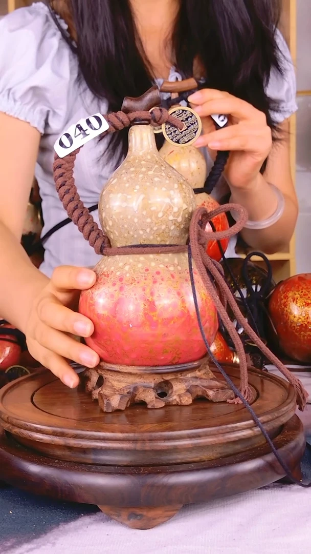040一物一拍 大漆酒葫芦 真葫芦真大漆