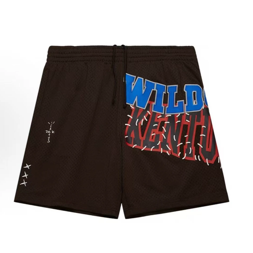 Travis scot X Mitchel Ness 联名款 KENTUCKY  短裤