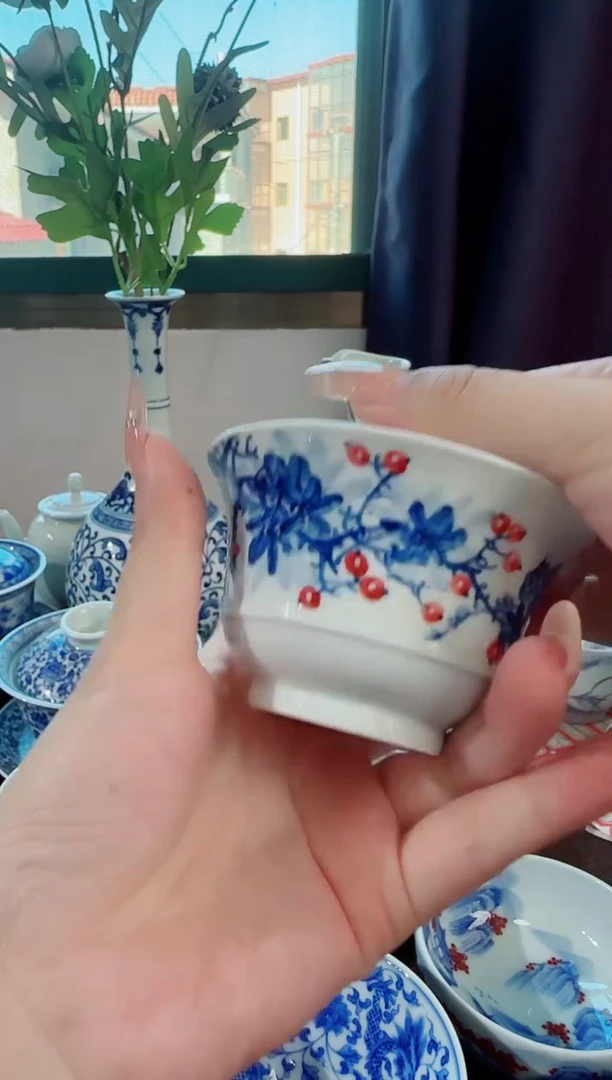 瓷片哎**呀景德镇瓷器茶器茶杯 盖碗