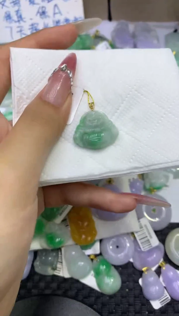 颈饰未镶嵌翡翠天然缅甸A货翡翠