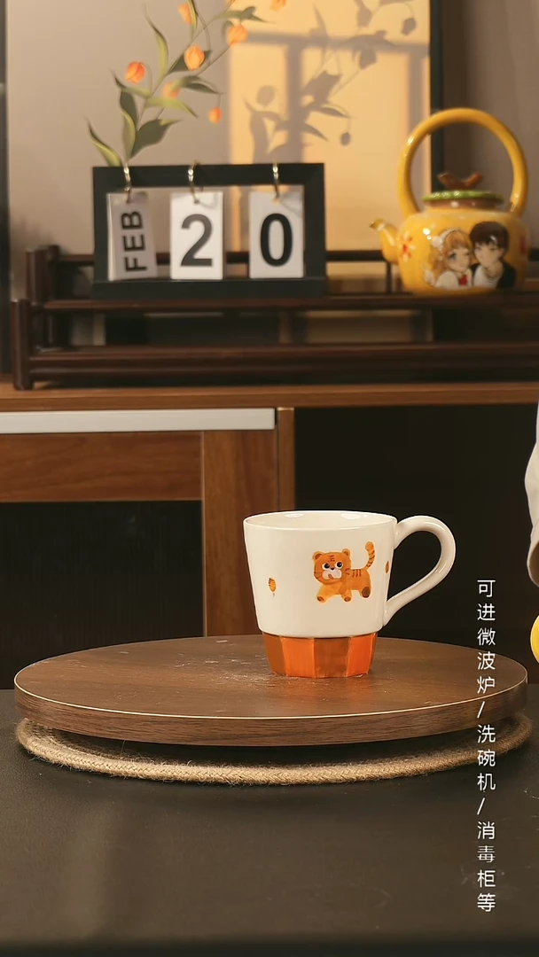 陶瓷景德镇高温釉下彩纯手绘创意瓷