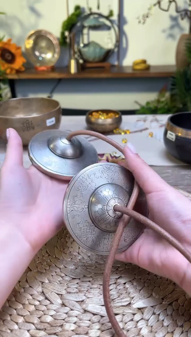 【闪购商品】尼泊尔 手工 白铜丁夏 碰铃 .