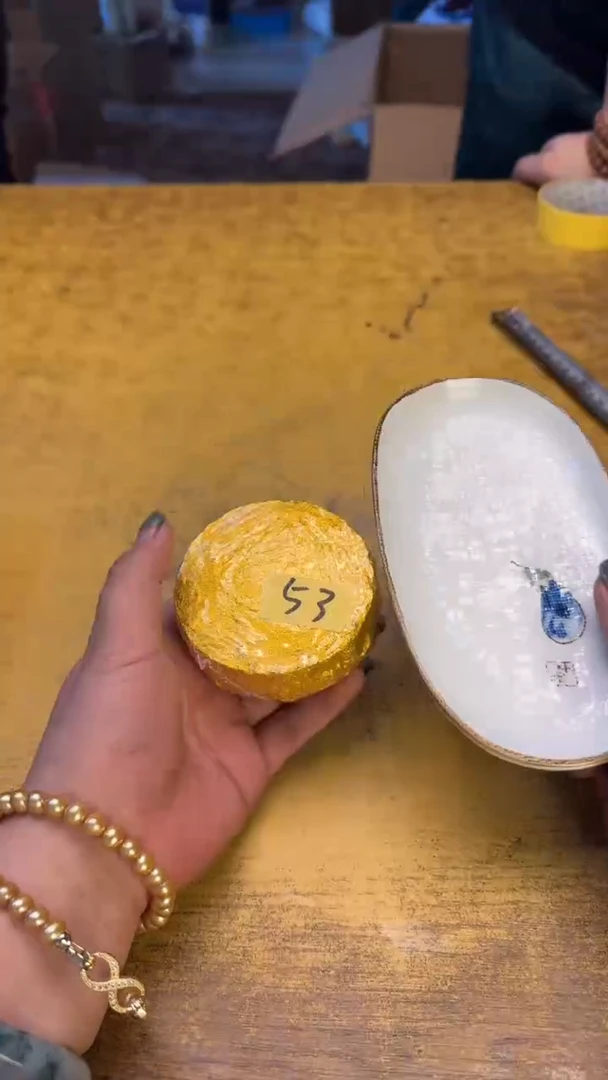 瓷器瓷器老破破破53薄荷碗