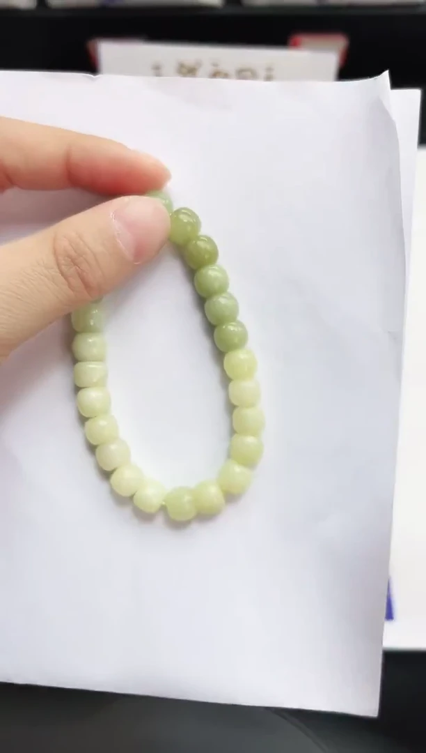 未镶嵌手链和田玉12岚钻微色差T39