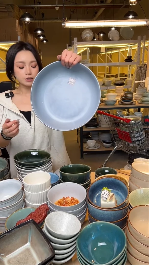 瓷101【瑕疵】外贸尾货窑变釉下彩