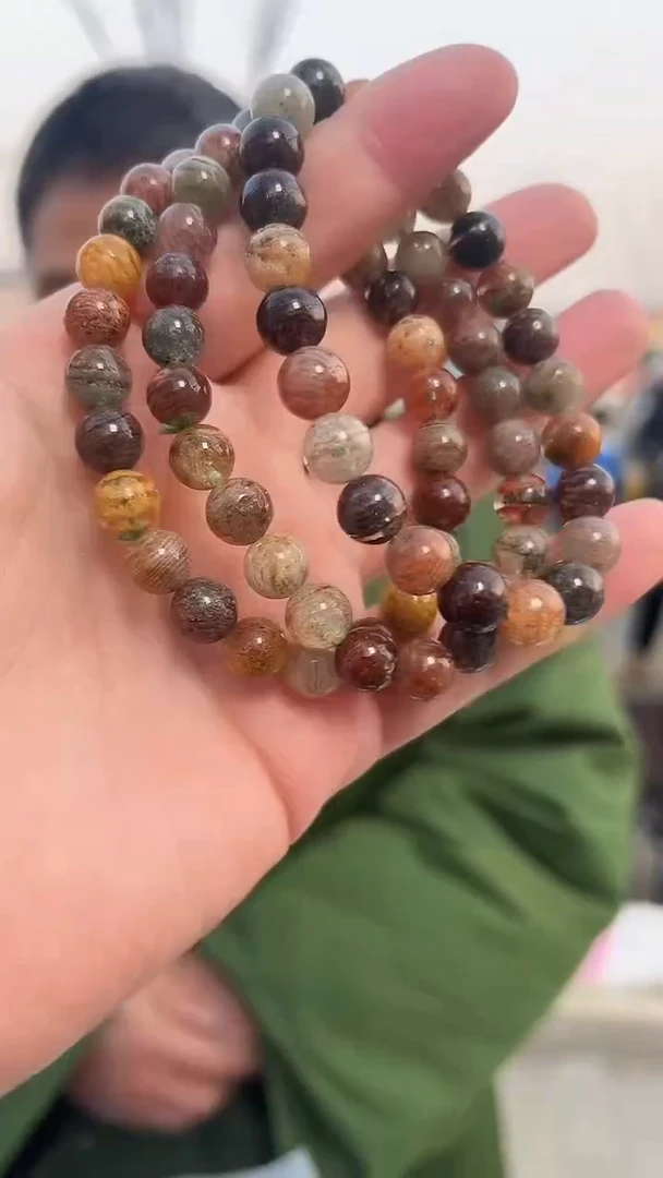 【闪购商品】水晶手链未镶嵌天然四季幽灵手串多样性发一8mm