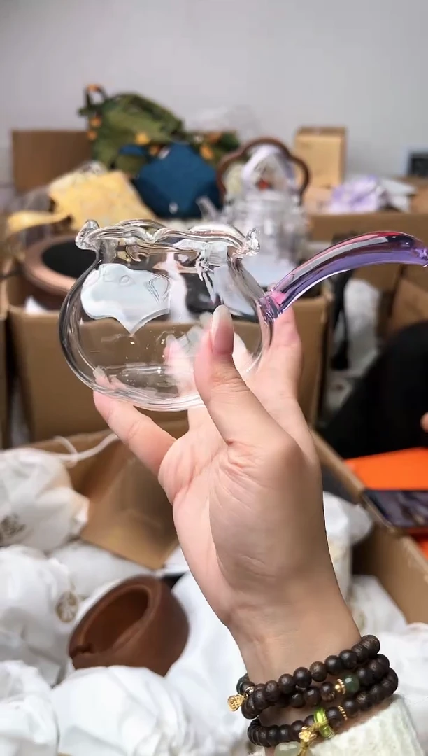 禾墨清妍茶海侧把浅紫色