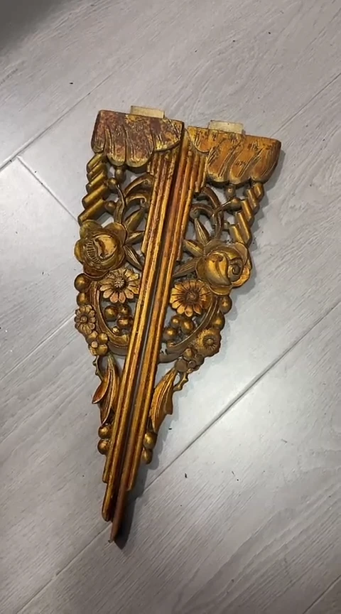 【闪购商品】香榧木一对孤品木雕30