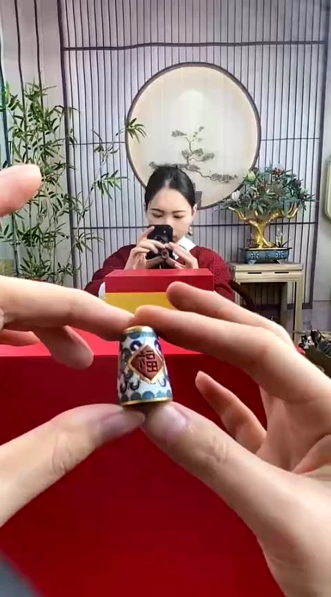 【闪购商品】非遗技艺 景漆结合顶针白色