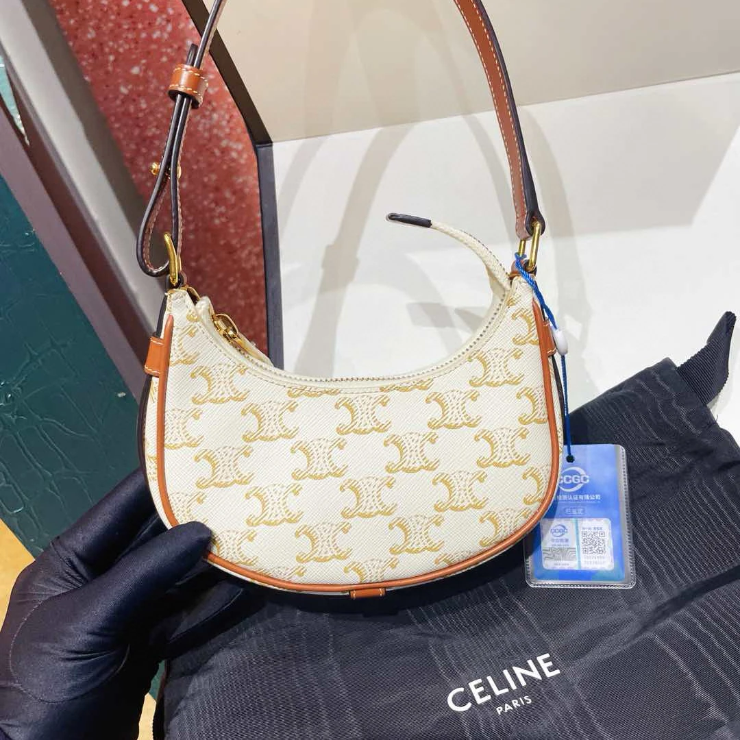 99新 Celine/思琳 hobo老花mini ava腋下包 G