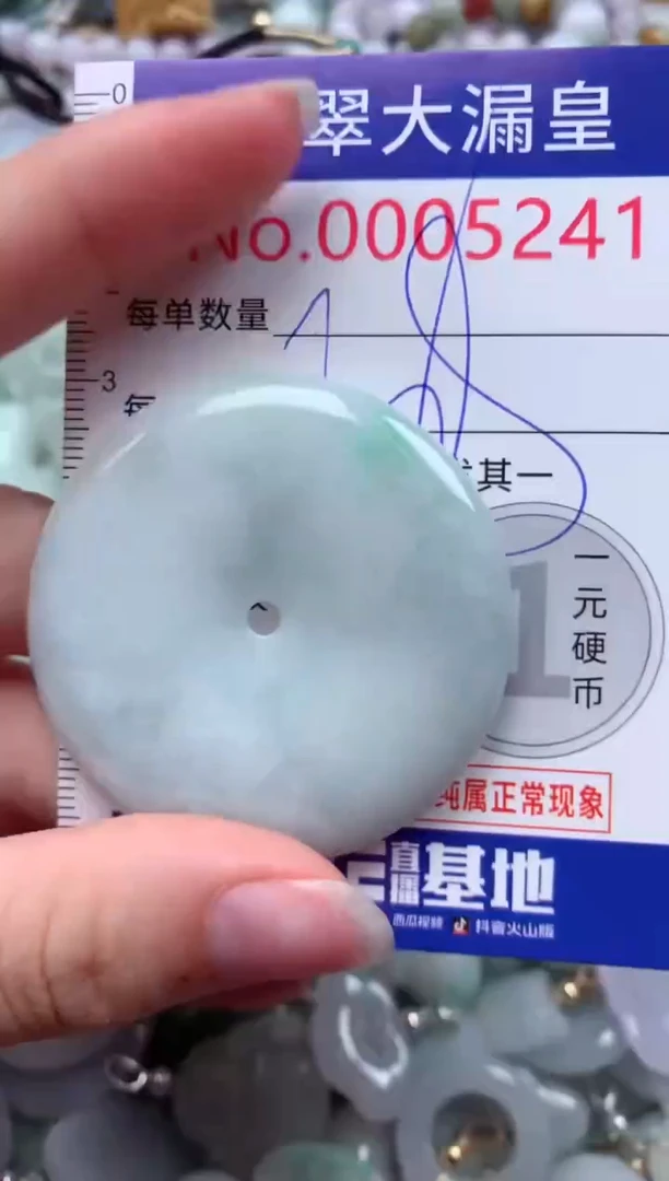 翡翠未镶嵌吊坠(不含链)5241
