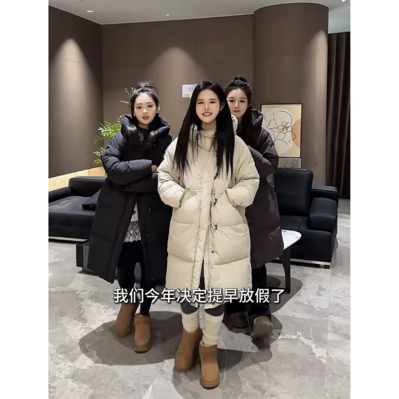 宿慕女款长款羽绒服冬季新款时尚休闲羽绒服M0008P小雨女装洋气