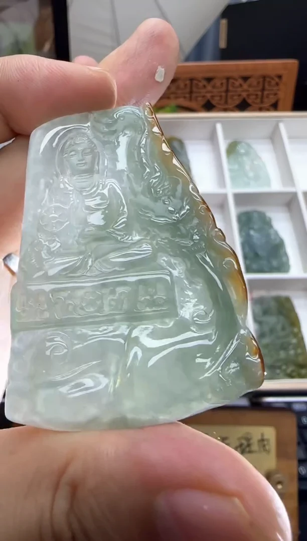 翡翠挂件未镶嵌A货翡翠多样性孤品