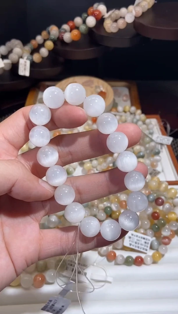 未镶嵌手串水晶3号链接 卡12咪+ 顶级婚纱白