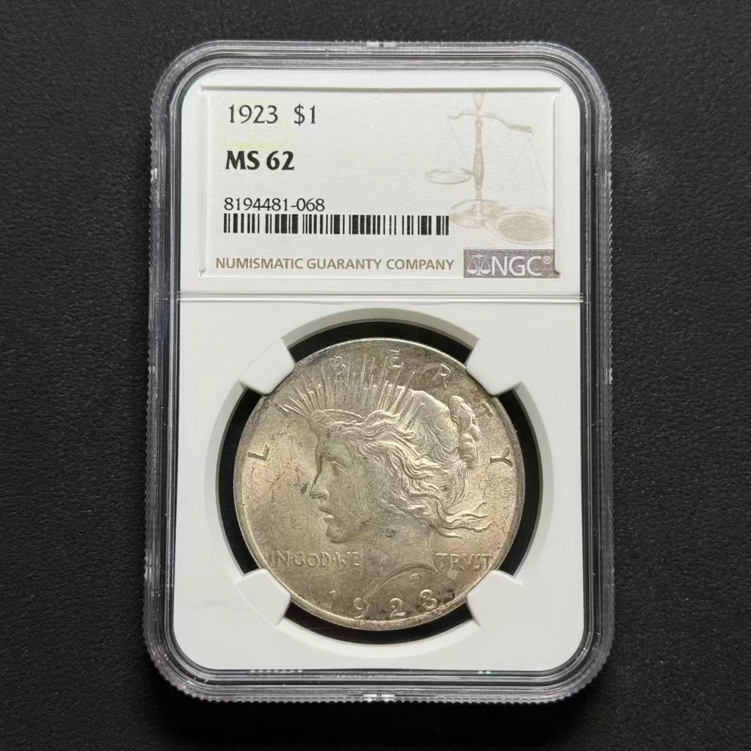NGC 美国和平银币 MS62 8194481-068 D