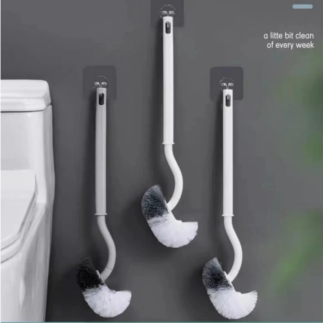 【2个装】 卫生间马桶刷s型无死角马桶刷日式马桶刷多功能清洁挂墙