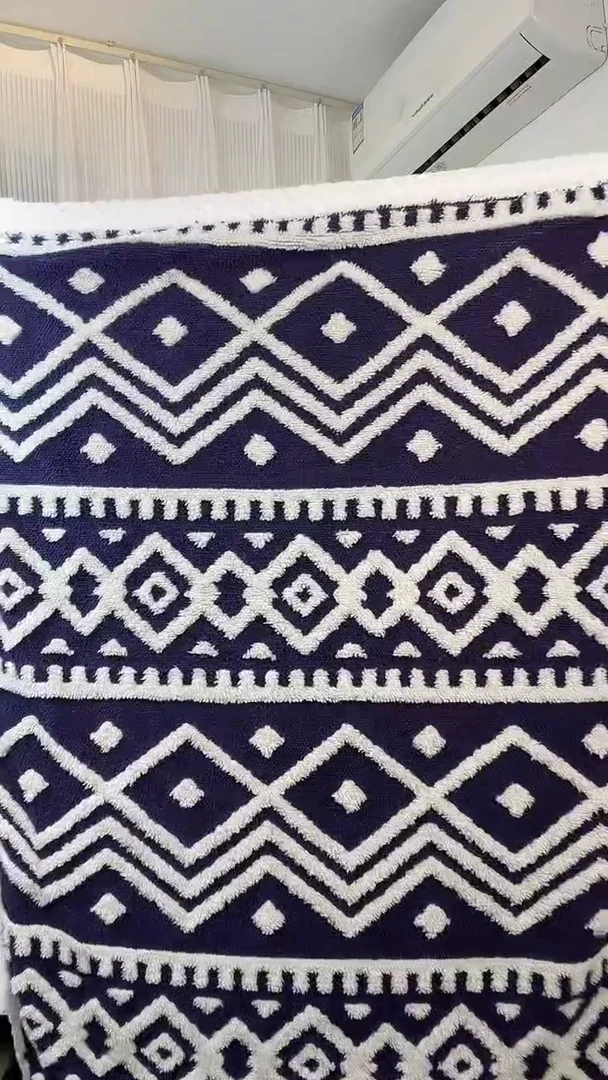 羊羔毛双色蓝80*100