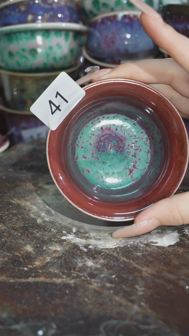 摆件精品窑变钧瓷茶器