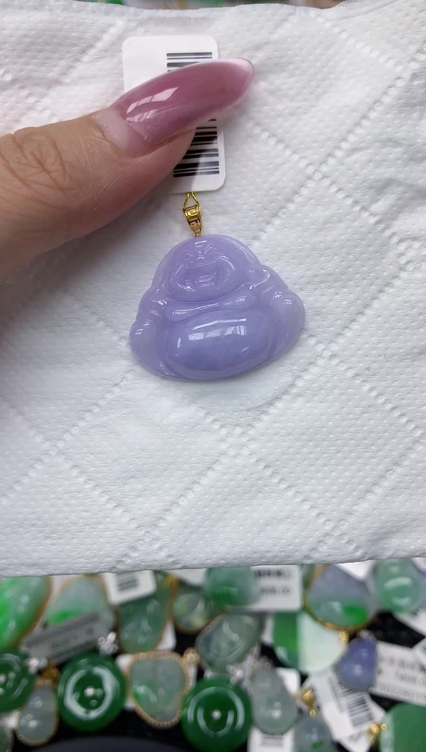 翡翠18K金镶嵌颈饰1111111111