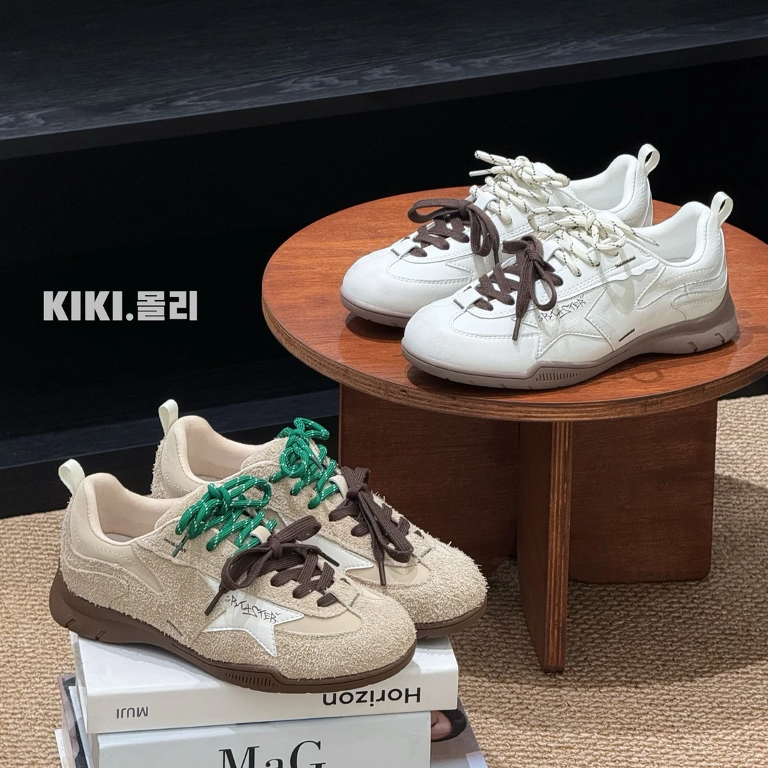 复古百搭赛车脏脏德训鞋2025秋季上新厚底软底丑萌休闲运动阿甘鞋