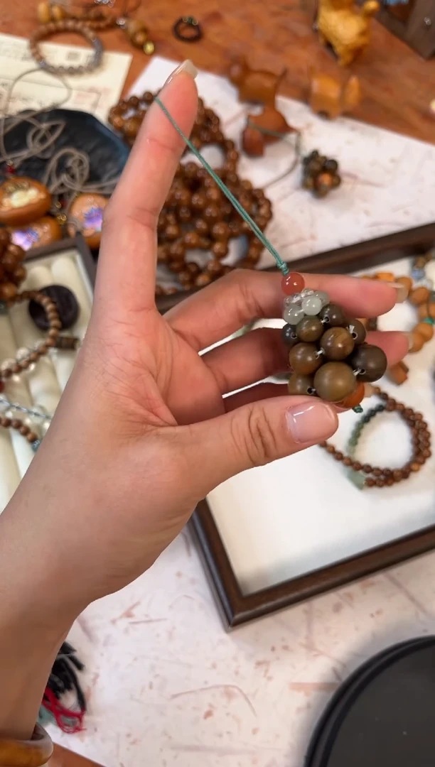 非洲檀香无事牌圣诞树 手机挂