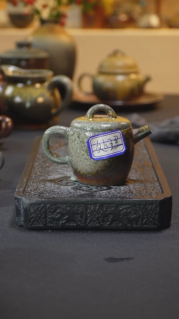 茶壶紫砂纯自然柴烧
