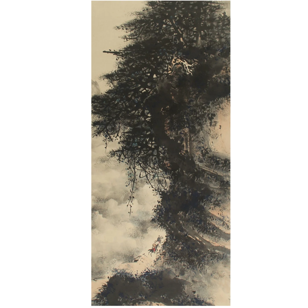 LOT.2335 《山水》137*68cm 纸本设色立轴