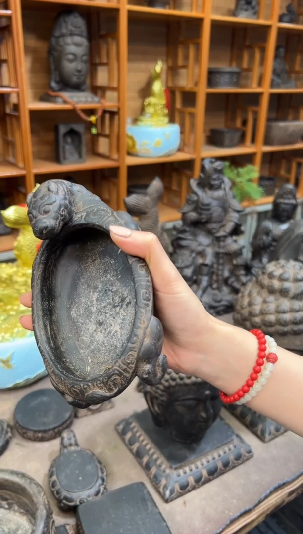 陶土【火山泥】小龙龟盆