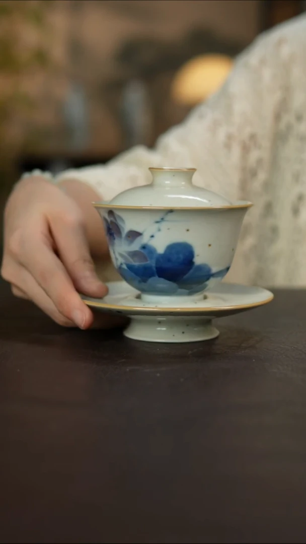 杯景德镇陶瓷杯碗柴烧多人瑕疵