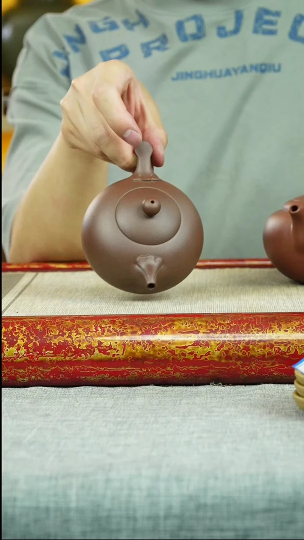 茶壶紫砂如意西施 紫泥 魏茸茸制