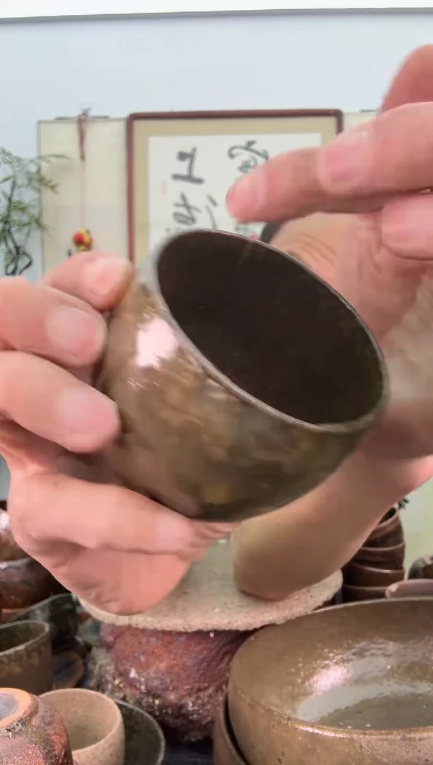 【闪购商品】瑕疵闻香杯150毫升竖缝落灰窑粘拍1发2
