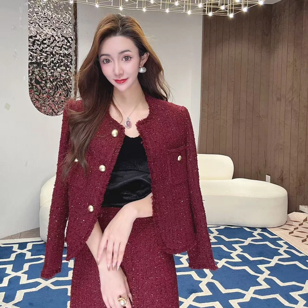 【MIA.G】【波尔多美人】羽绒小香风外套 XY214R