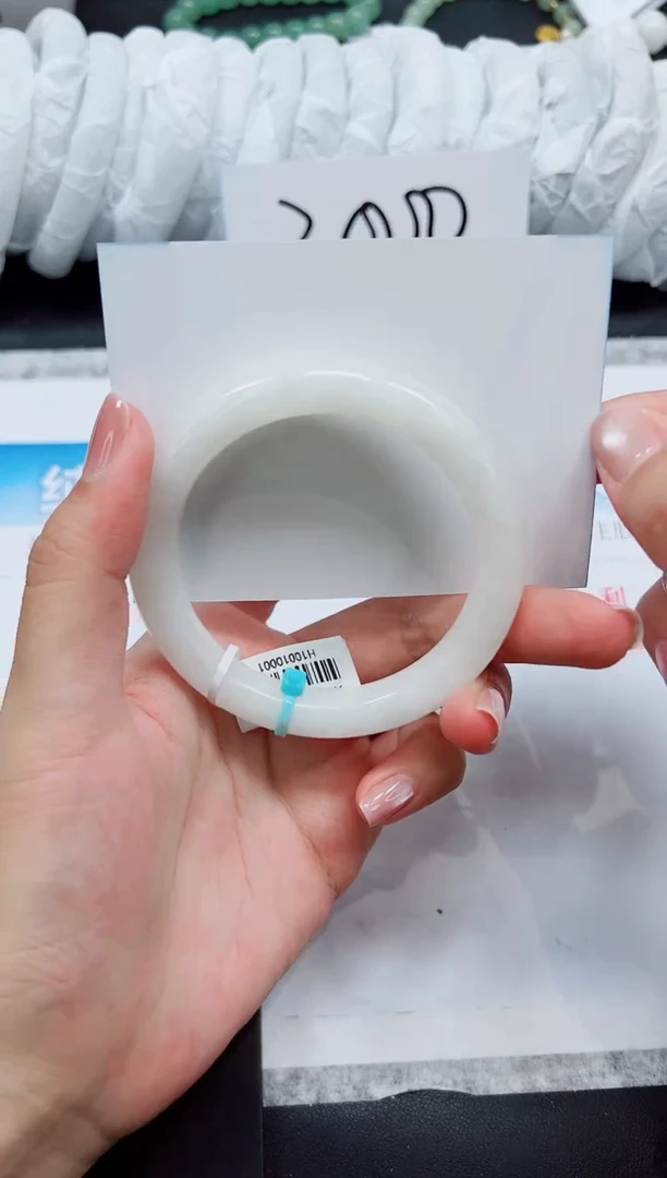 和田玉手镯未镶嵌HT28-57.4